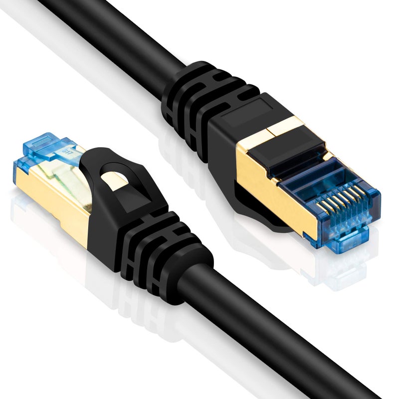 Hftywy Cat 7 Ethernet Cable 20 ft Ethernet Cable 26AWG Heavy-Duty Cat 7 Internet Network Computer Patch Cord RJ45 Network Cable Cat7 LAN Cable for PC Laptop Modem Router - Image 3